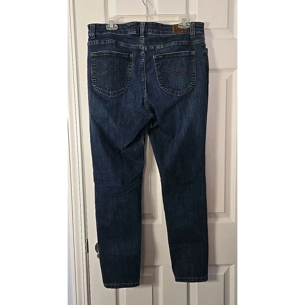 Lee Womans Slim‎ Fit Skinny Leg Mid Rise Sculpting Jeans Size 16X28